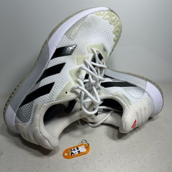 Adidas Mens White Core Black Lucid Blue Solematch Control Shoes 9 us HQ8436